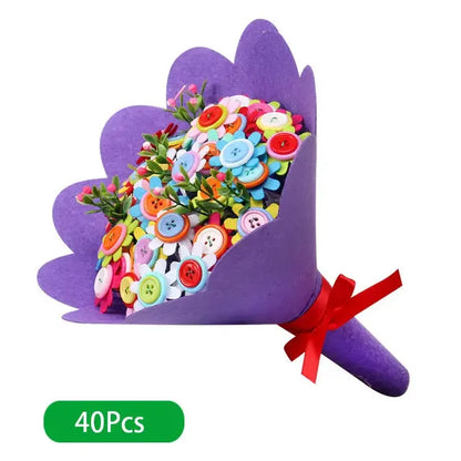 EVA Button Flowers Bouquet For Children F PillowNap