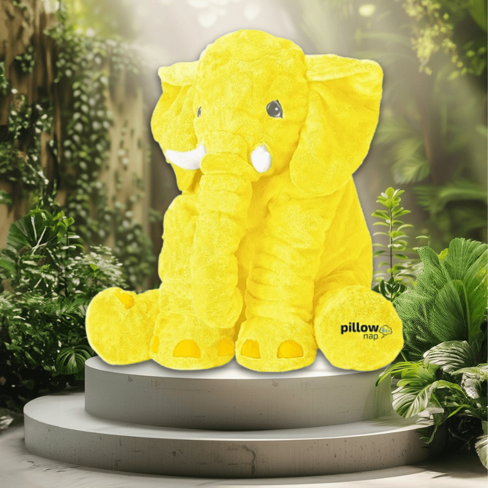 PillowNap Giant Elephant Pillow Yellow Large (80cm) - NEW PillowNap