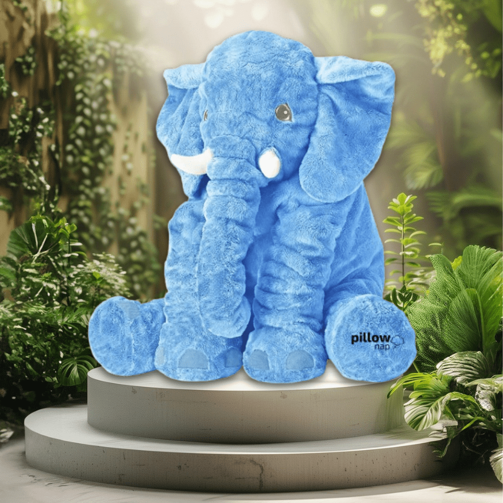 PillowNap Giant Elephant Pillow Blue Large (80cm) - NEW PillowNap