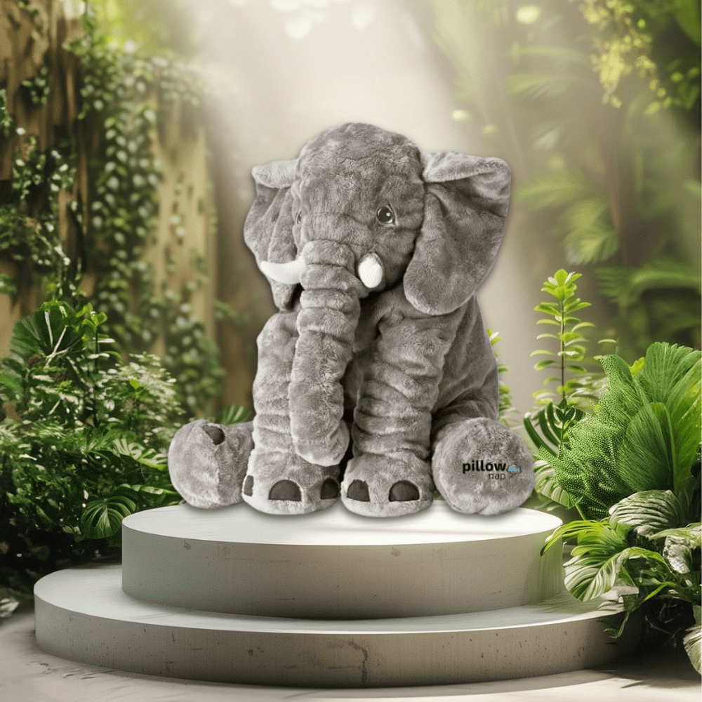 PillowNap Giant Elephant Pillow Grey Medium (60cm) PillowNap