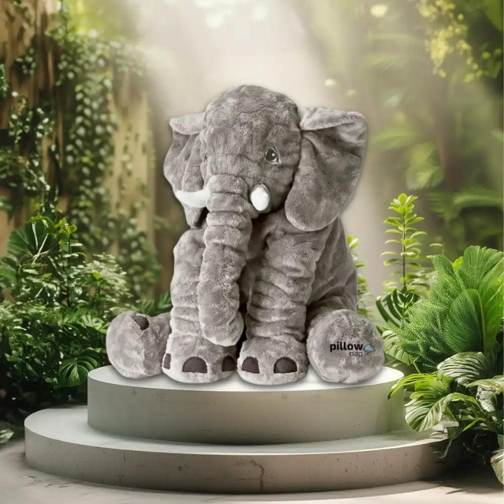 PillowNap Elephant Pillow Gray Jumbo 80cm (NEW) PillowNap