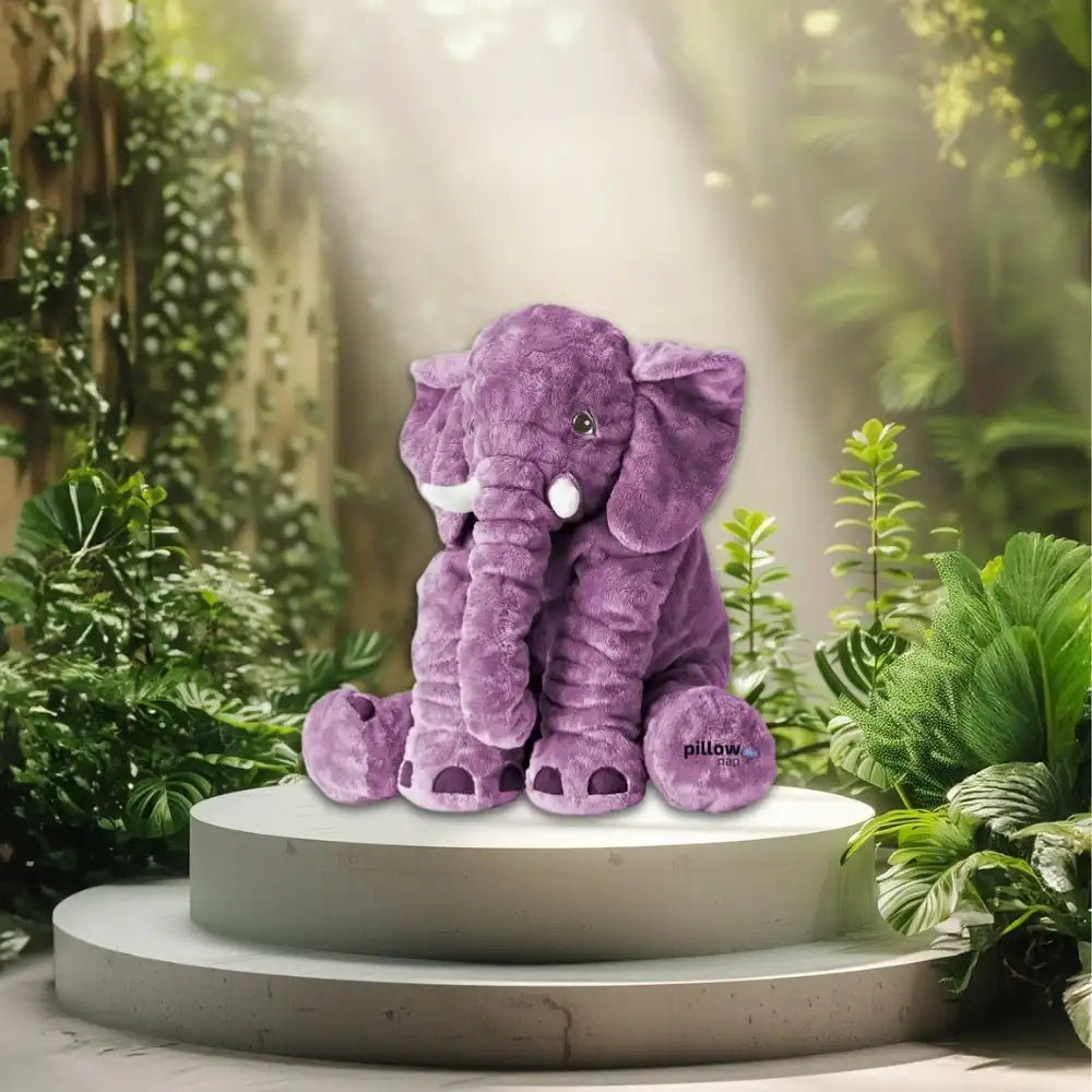 PillowNap Elephant Pillow Purple Giant 60cm PillowNap