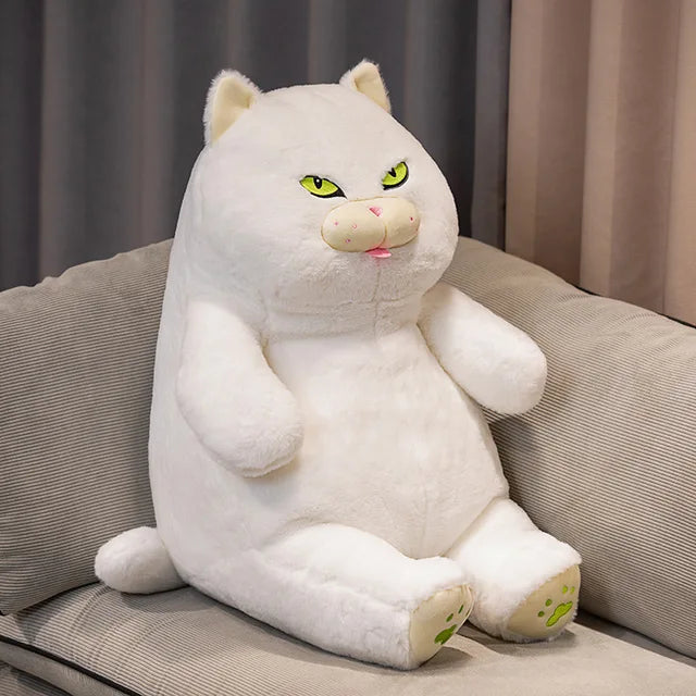 Plush cat cushion best sale