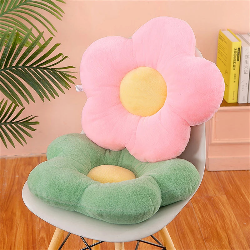 Plush Small Lumbar Flower Pillow PillowNap