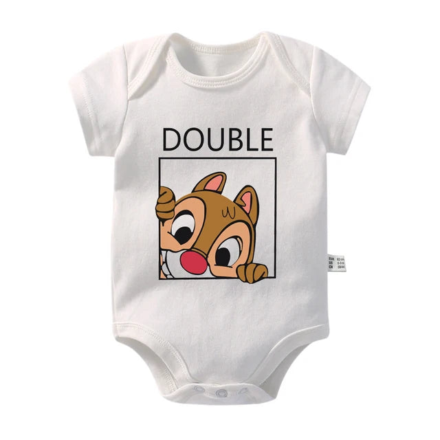 Double Trouble Twin Bodysuits Outfits Double-White PillowNap