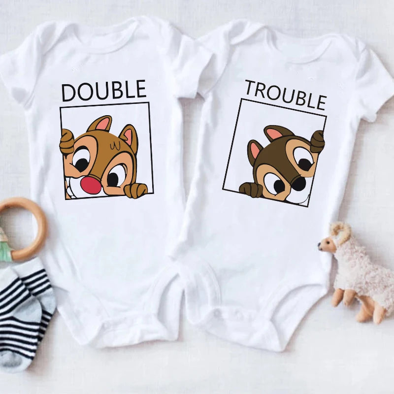 Double Trouble Twin Bodysuits Outfits PillowNap