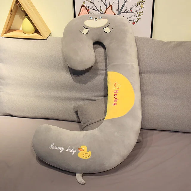 Giant Plush Cuddle Pillow Husky PillowNap