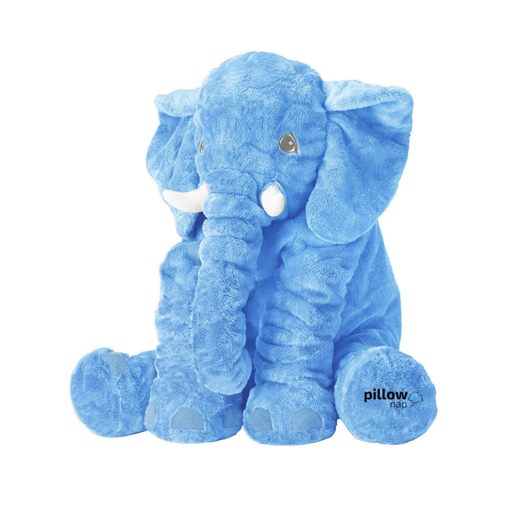 Giant Elephant Pillow Blue Large 60CM 23.7" PillowNap