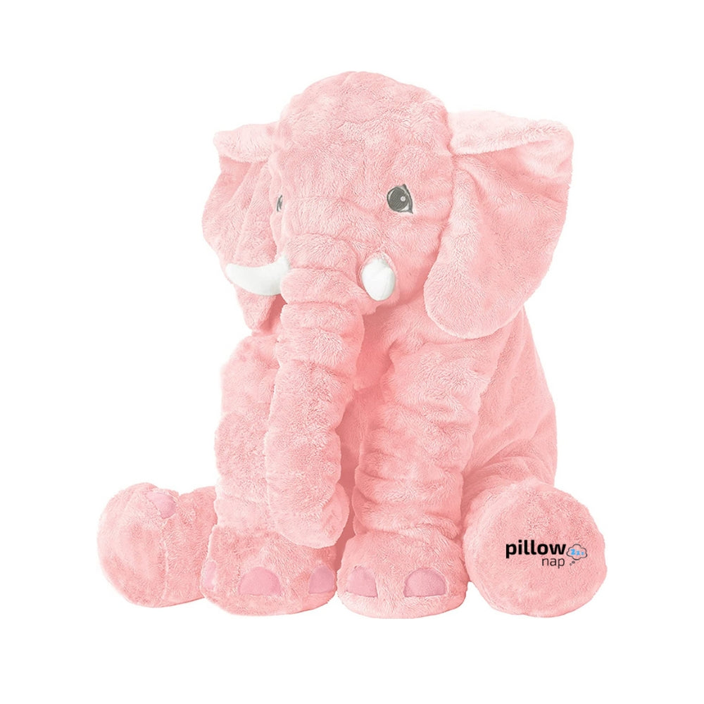 Giant Elephant Pillow Pink Large 60CM 23.7" PillowNap