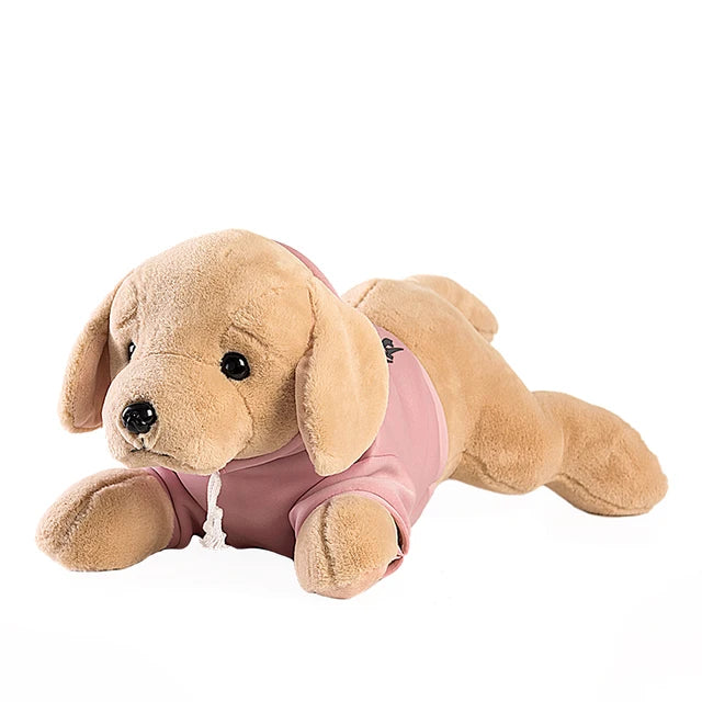 Golden Retriever Stuffed Animal Pink cloth PillowNap