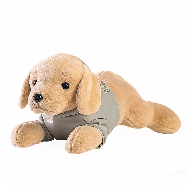 Golden Retriever Stuffed Animal Green cloth PillowNap