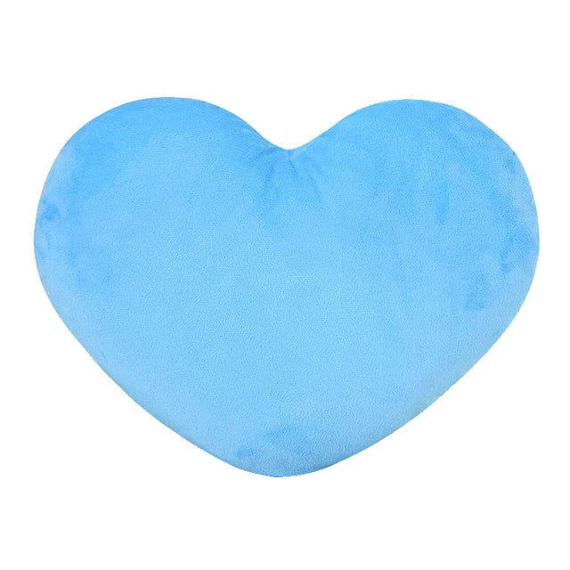 Plush Heart Pillow Blue PillowNap