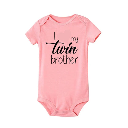 I Love My Twin Sister And Brother Twins Outfits Brother-Pink PillowNap