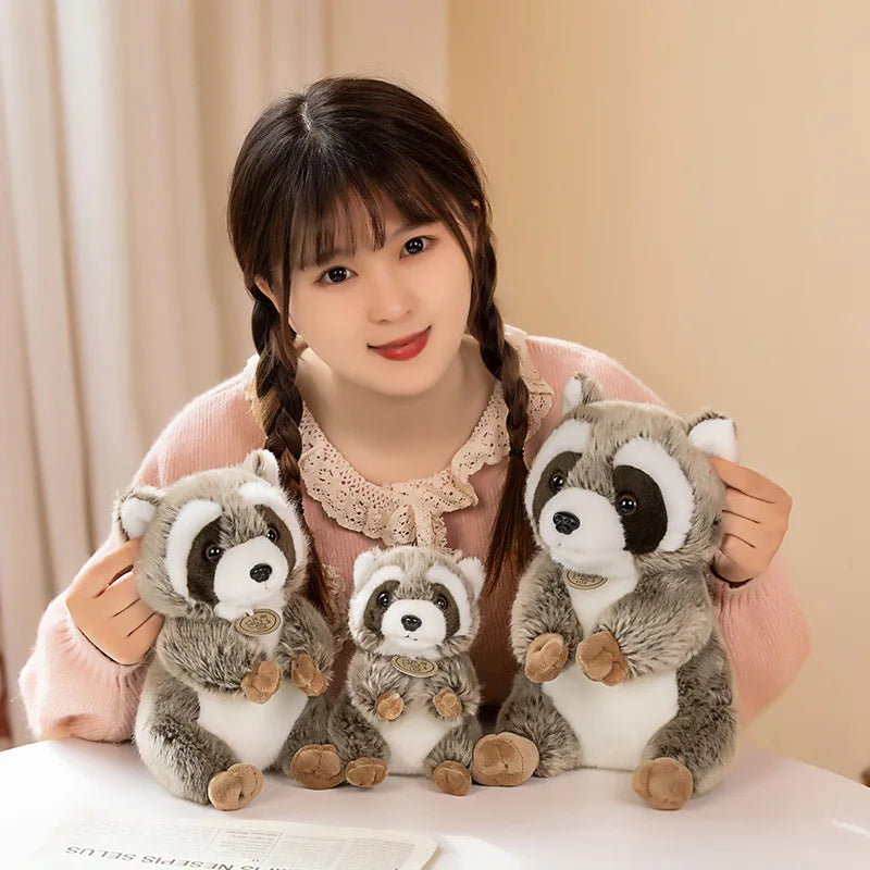 Kawaii Realistic Raccoon Plushie PillowNap