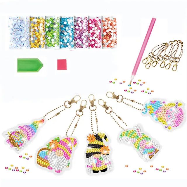 Kids Diamond Painting Keychains Kit DIY 5 PillowNap