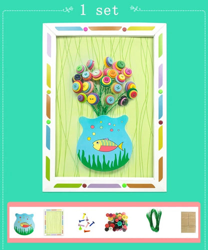 3D Flower Embossing Kit Photo Frame For Kids Style 6 PillowNap