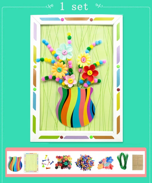 3D Flower Embossing Kit Photo Frame For Kids Style 2 PillowNap