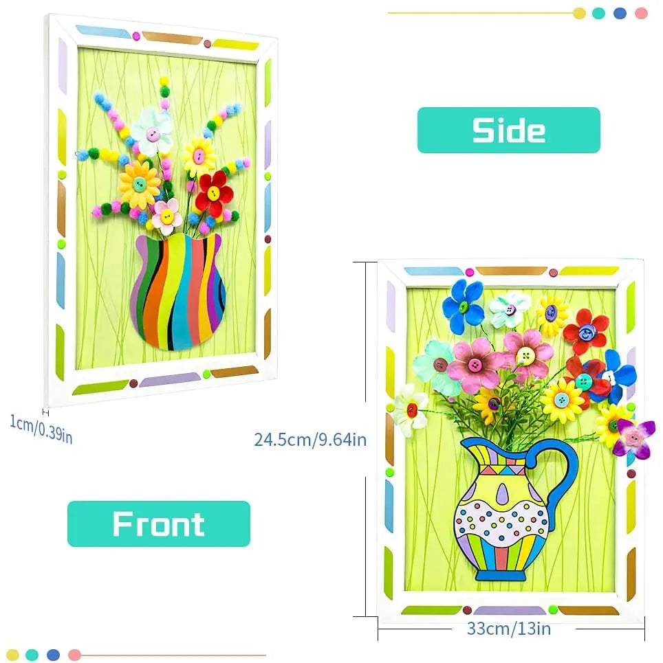 3D Flower Embossing Kit Photo Frame For Kids PillowNap