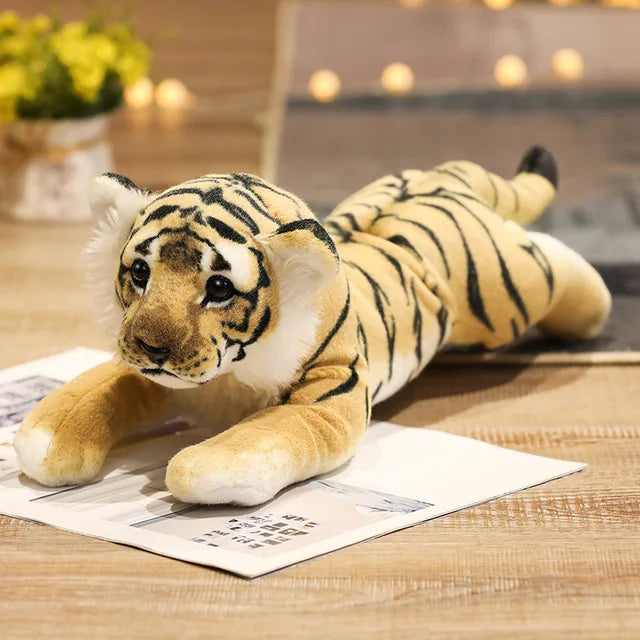 Realistic Tiger Lion And Leopard Plush Tiger PillowNap
