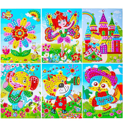 Mosaic Crystal Sticker Art Puzzle DIY for Kids PillowNap