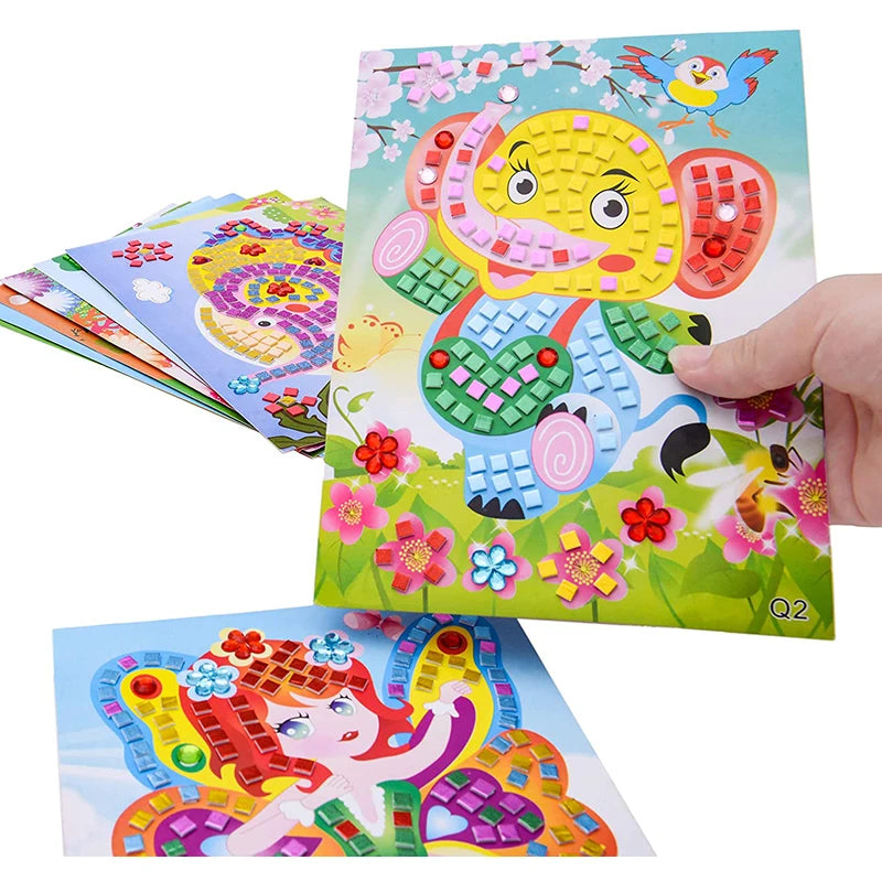 Mosaic Crystal Sticker Art Puzzle DIY for Kids PillowNap