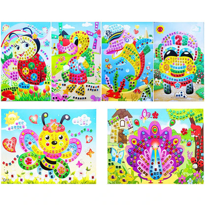 Mosaic Crystal Sticker Art Puzzle DIY for Kids PillowNap