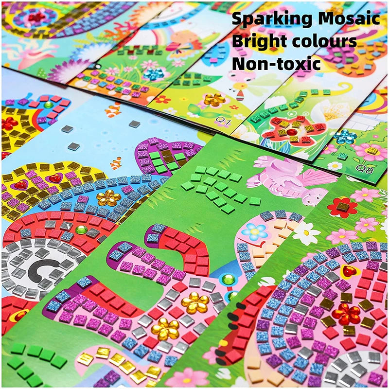 Mosaic Crystal Sticker Art Puzzle DIY for Kids PillowNap