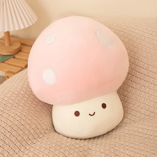 Plush Mushroom Pillow Pink PillowNap