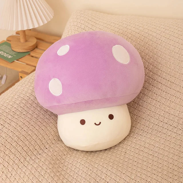 Plush Mushroom Pillow Purple PillowNap