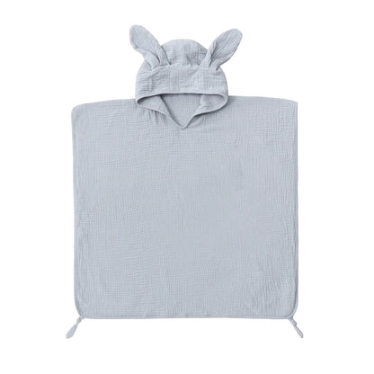 Muslin Baby Hooded Beach Towel PillowNap