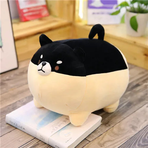 Angry Shiba Inu Plush Pillow 11.8 30cm Black