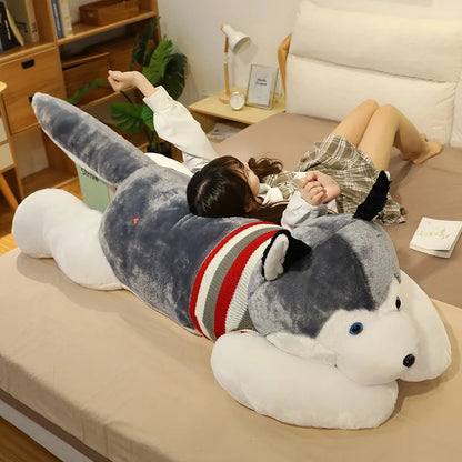 Husky Stuffed Animal PillowNap
