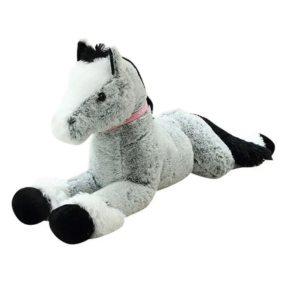 Giant Horse Stuffed Animal Gray PillowNap