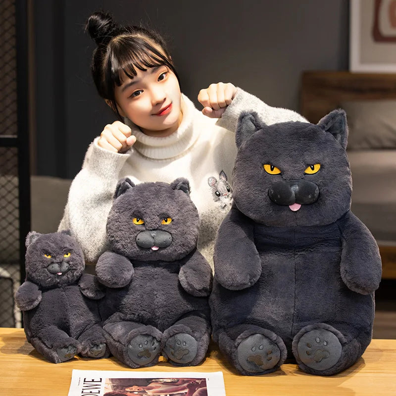 Black Cat Stuffed Animal PillowNap