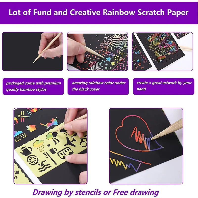 Magic Scratch Off Paper for Kids DIY PillowNap