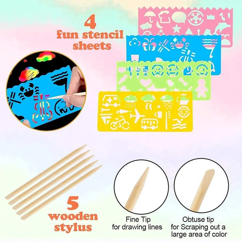 Magic Scratch Off Paper for Kids DIY PillowNap