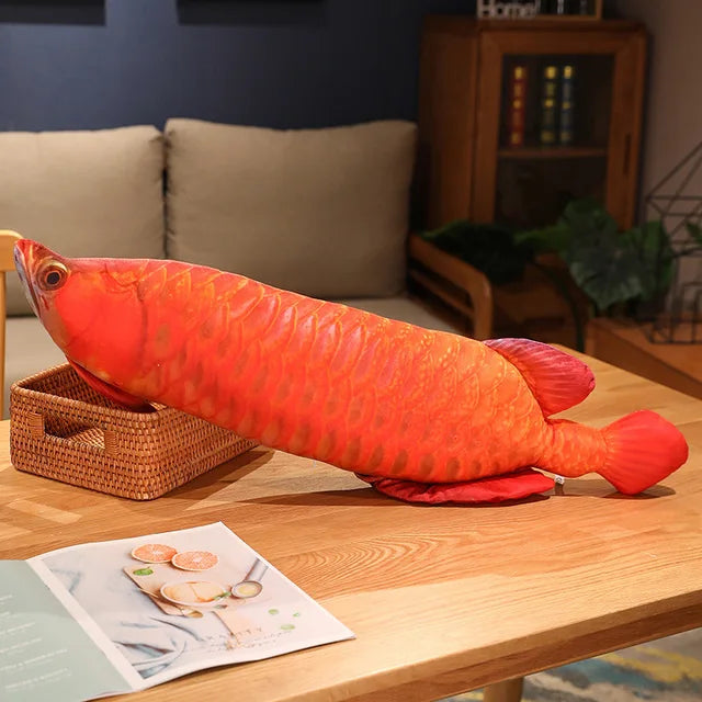 Realistic Fish Stuffed Animals Red Arapaima PillowNap