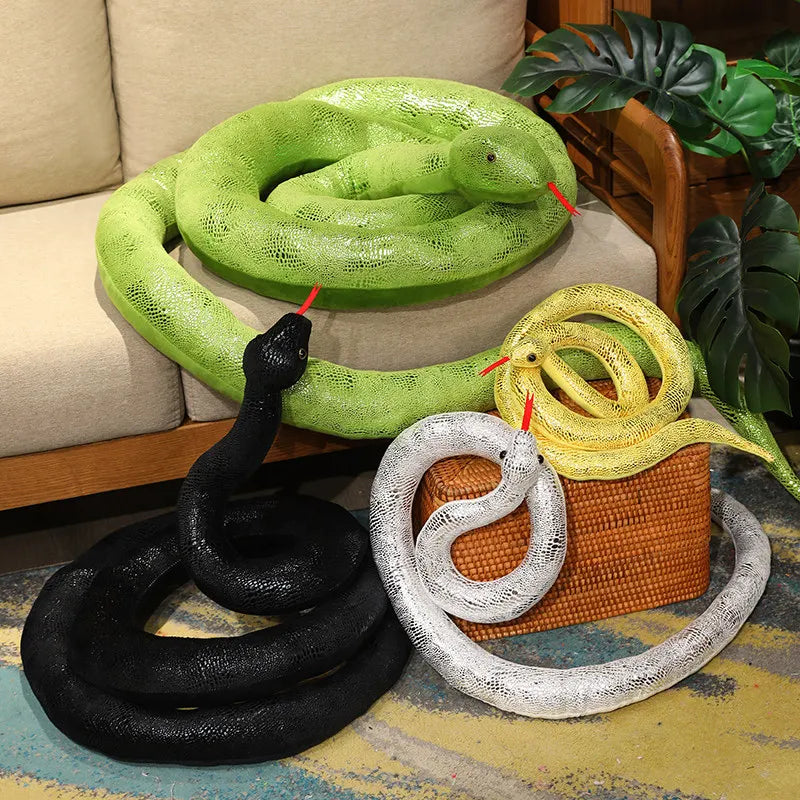 Realistic Snake Stuffed Toy – PillowNap™