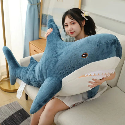 Giant Shark Plush Pillow PillowNap