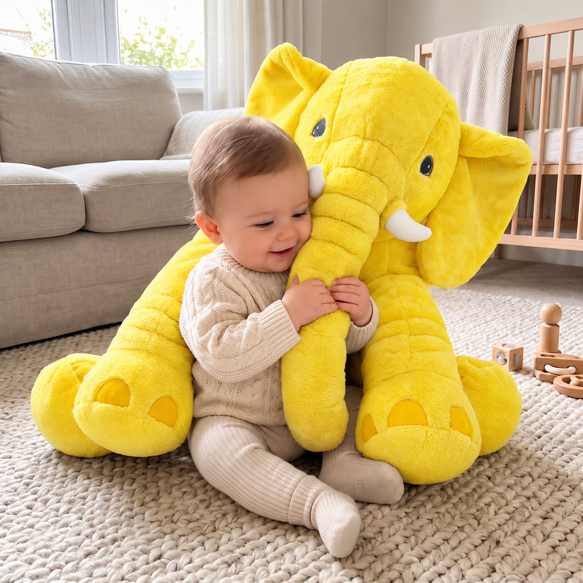 The Perfect Cuddle Pillow For Babies & Toddlers Yellow PillowNap