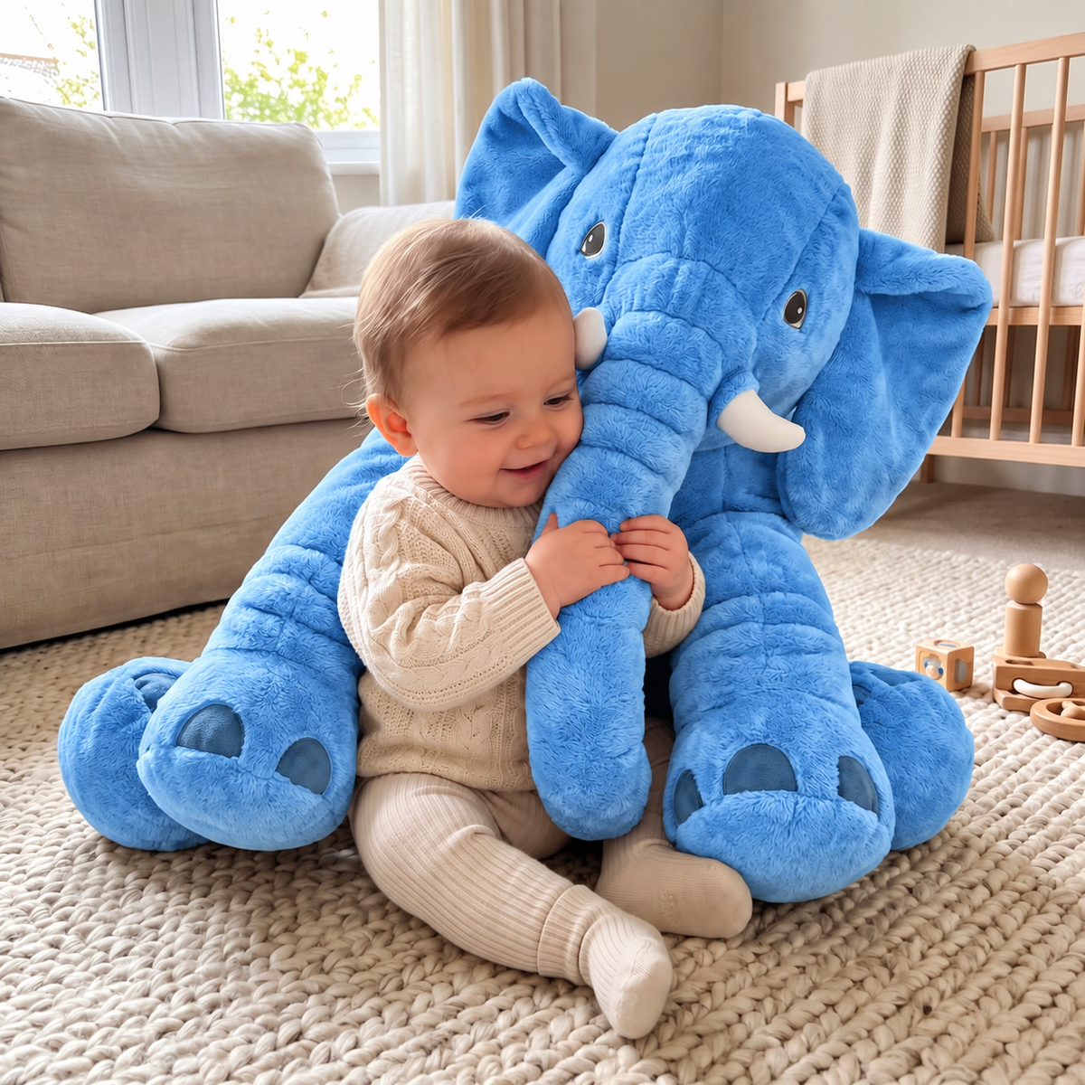 The Perfect Cuddle Pillow For Babies & Toddlers Blue PillowNap