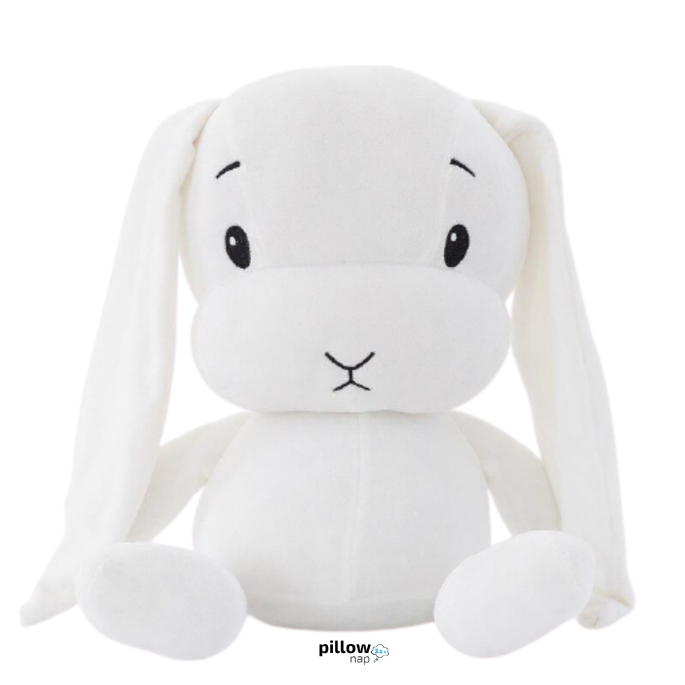 Plush Bunny Teddy White PillowNap