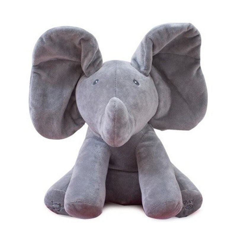 PillowNap Peek-A-Boo Elephant Gray PillowNap