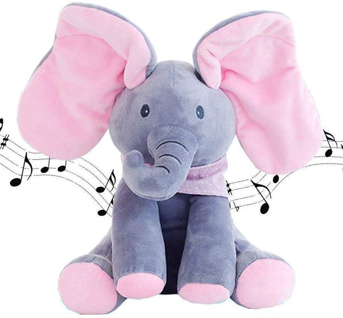 PillowNap Peek-A-Boo Elephant Pink PillowNap