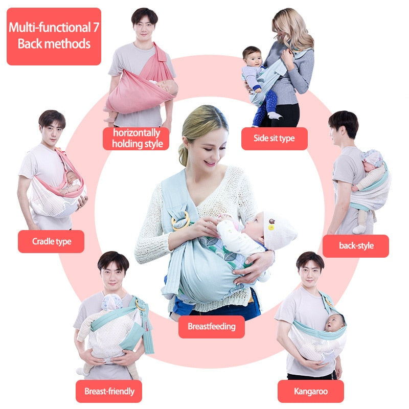 3-in-1 Baby Ring Sling Carrier - PillowNap™ - Best baby products for new moms